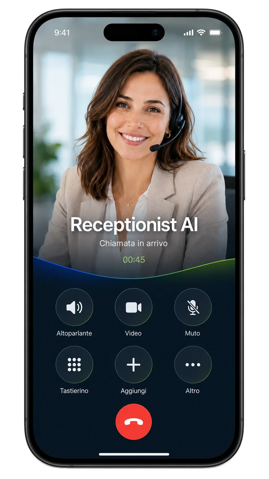 AI Receptionist al telefono